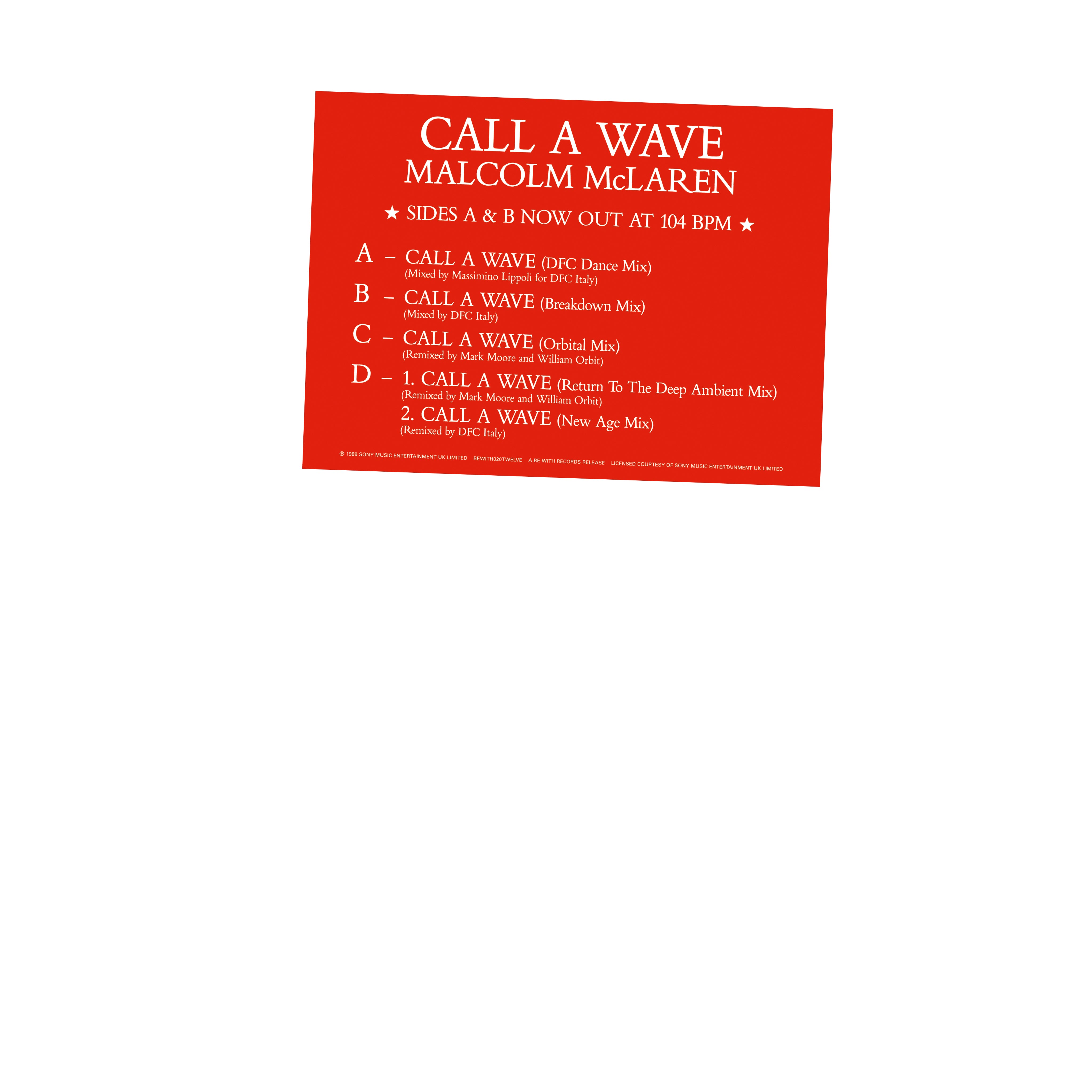高い信頼 厚い信頼 Be With Bootzilla The And McLaren Malcolm • Records その他